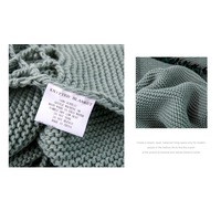 125*180cm Cozy Decorative Knit Woven Throw Blanket Sofa Throw Bed Throw Bed Blanket
