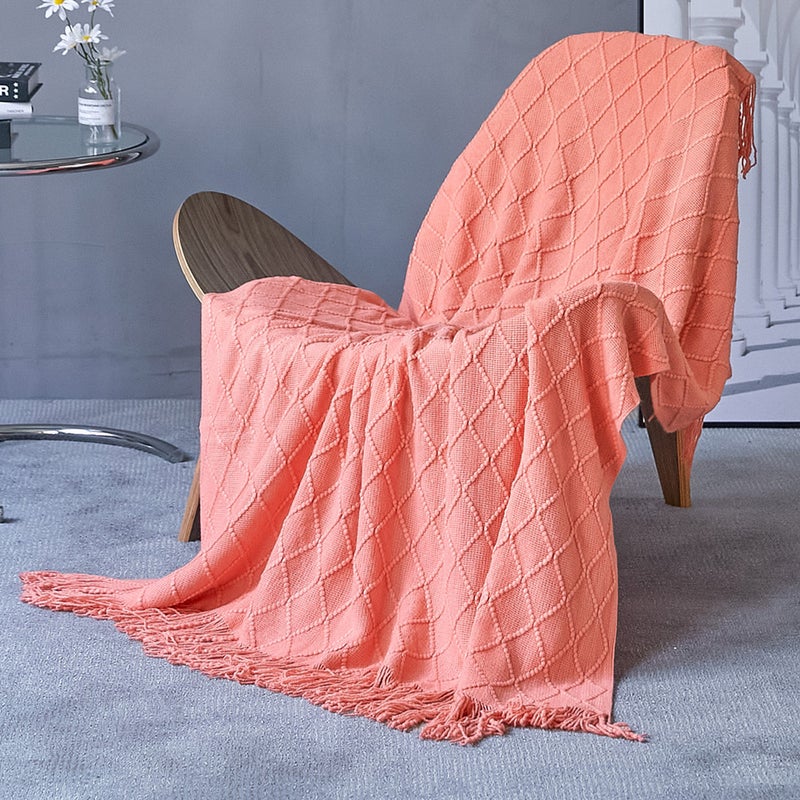 mydeal.com.au | Decorative Knit Woven Throw Blanket