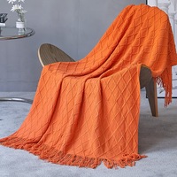 127x152cm Cozy Decorative Knit Woven Throw Blanket Sofa Throw Bed Throw Bed Blanket