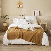 130*160cm Cozy Decorative Knit Woven Throw Blanket Sofa Throw Bed Throw Bed Blanket