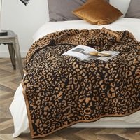 130*160cm Cozy Decorative Knit Woven Throw Blanket Sofa Throw Bed Throw Bed Blanket