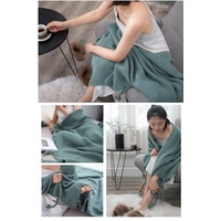 130*170cm Cozy Decorative Knit Woven Throw Blanket Sofa Throw Bed Throw Bed Blanket