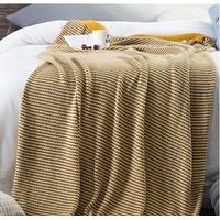 130*180cm Cozy Decorative Knit Woven Throw Blanket Sofa Throw Bed Throw Bed Blanket