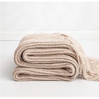 130x160cm Cozy Decorative Knit Woven Throw Blanket Sofa Throw Bed Throw Bed Blanket