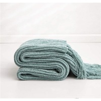 130x160cm Cozy Decorative Knit Woven Throw Blanket Sofa Throw Bed Throw Bed Blanket