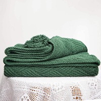 130x160cm Cozy Decorative Knit Woven Throw Blanket Sofa Throw Bed Throw Bed Blanket