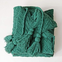 130x160cm Cozy Decorative Knit Woven Throw Blanket Sofa Throw Bed Throw Bed Blanket