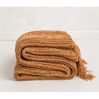 130x160cm Cozy Decorative Knit Woven Throw Blanket Sofa Throw Bed Throw Bed Blanket
