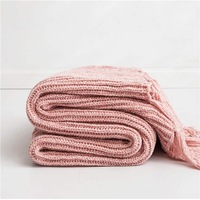 130x160cm Cozy Decorative Knit Woven Throw Blanket Sofa Throw Bed Throw Bed Blanket