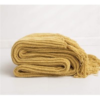130x160cm Cozy Decorative Knit Woven Throw Blanket Sofa Throw Bed Throw Bed Blanket