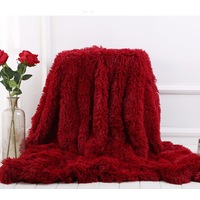 130x160cm Super Soft Long Coral Fleece Flurry Throw Blanket Sofa Throw Bed Throw Bed Blanket