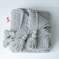 130x160cm Cozy Decorative Knit Woven Throw Blanket Sofa Throw Bed Throw Bed Blanket
