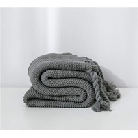 130x170cm Cozy Decorative Knit Woven Throw Blanket Sofa Throw Bed Throw Bed Blanket