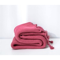 130x170cm Cozy Decorative Knit Woven Throw Blanket Sofa Throw Bed Throw Bed Blanket