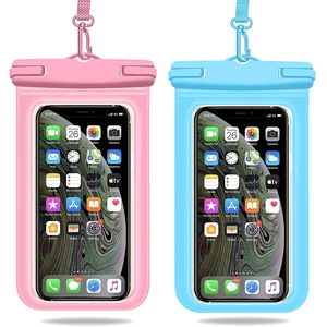 2Pack Waterproof Phone Case Waterproof Phone Bag with Detachable Lanyard Phone Dry Bag