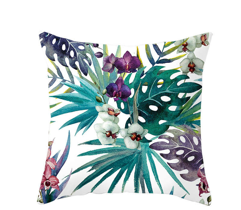 45*45cm Stylish Tropical Decorative Throw Cushion Cover Pillow Cover Pillow Case for Sofa Couch Bed Chair Living Room Bedroom TPR138-01