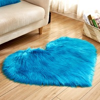 Irregular Fluffy Rug for Bedroom Plush Living Room Rug Furry Carpet Shaggy Throw Rug