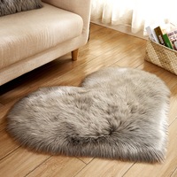 Irregular Fluffy Rug for Bedroom Plush Living Room Rug Furry Carpet Shaggy Throw Rug