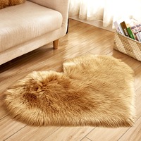 Irregular Fluffy Rug for Bedroom Plush Living Room Rug Furry Carpet Shaggy Throw Rug