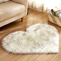 Irregular Fluffy Rug for Bedroom Plush Living Room Rug Furry Carpet Shaggy Throw Rug