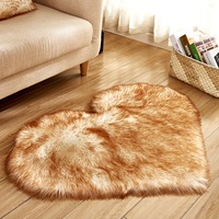 Irregular Fluffy Rug for Bedroom Plush Living Room Rug Furry Carpet Shaggy Throw Rug