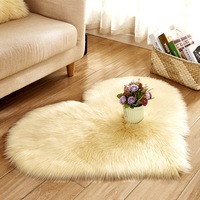 Irregular Fluffy Rug for Bedroom Plush Living Room Rug Furry Carpet Shaggy Throw Rug