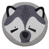 90*90cm Baby Round Play Pad Crawling Mat Crawl Cushion Air-Conditioned Blanket Rug for Kids Children Toddlers Bedroom Tummy Time Blanket