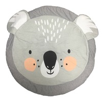 90*90cm Baby Round Play Pad Crawling Mat Crawl Cushion Air-Conditioned Blanket Rug for Kids Children Toddlers Bedroom Tummy Time Blanket