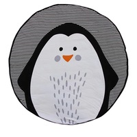 90*90cm Baby Round Play Pad Crawling Mat Crawl Cushion Air-Conditioned Blanket Rug for Kids Children Toddlers Bedroom Tummy Time Blanket