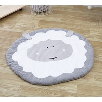 90*90cm Baby Round Play Pad Crawling Mat Crawl Cushion Air-Conditioned Blanket Rug for Kids Children Toddlers Bedroom Tummy Time Blanket