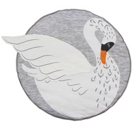 90*90cm Baby Round Play Pad Crawling Mat Crawl Cushion Air-Conditioned Blanket Rug for Kids Children Toddlers Bedroom Tummy Time Blanket