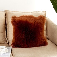 40*40cm Artificial Fur Soft Plush Decorative Throw Cushion Cover Pillow Cover Pillow Case for Sofa Couch Bed Chair Living Room Bedroom