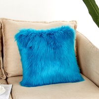 40*40cm Artificial Fur Soft Plush Decorative Throw Cushion Cover Pillow Cover Pillow Case for Sofa Couch Bed Chair Living Room Bedroom