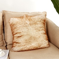 40*40cm Artificial Fur Soft Plush Decorative Throw Cushion Cover Pillow Cover Pillow Case for Sofa Couch Bed Chair Living Room Bedroom