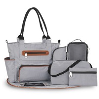 Baby Bag Diaper Bag Maternity Bag Mommy Bag Nappy Bag Stroller Bag Organizer Set,Black Strip