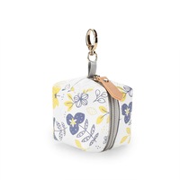 Pacifier Case Bag - Pacifier Holder with Clip for Diaper Bag Stroller Purse Charm,Maple Leaf