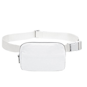 Belt Bag Waist Pack Crossbody Bags Bum Bag for Running Hiking Travel Workout Adjustable Strap for Women,White