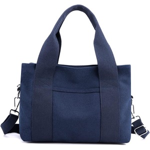 Canvas Shoulder Bag Women's Handbag Casual Shoulder Bag,Navy