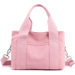 Canvas Shoulder Bag Women's Handbag Casual Shoulder Bag,Pink