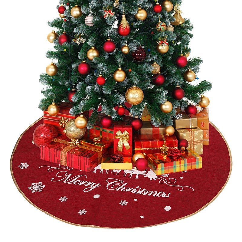 Christmas Tree Skirt Family Holiday Party Decorations Tree Skirt Xmas Tree Skirts Ornaments,Diameter 98cm