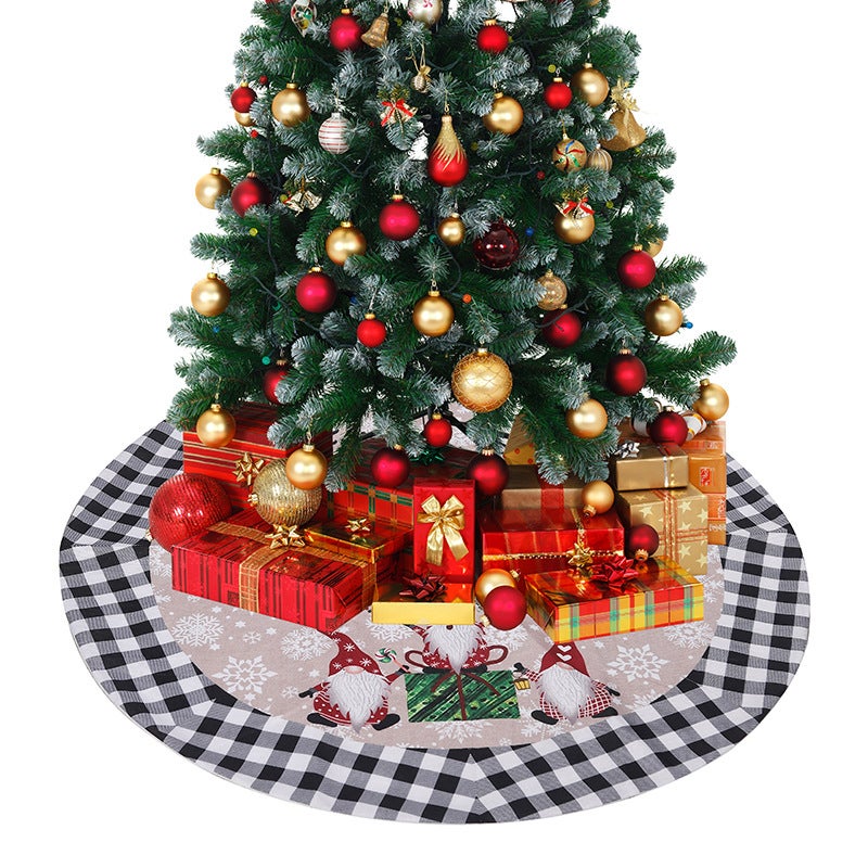 122CM Xmas Decoration Tree Mat Base Cover Green Tree Skirt Christmas Holiday Party Decor SHOWLOUE Christmas Tree Skirt 