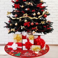 Christmas Tree Skirt Family Holiday Party Decorations Tree Skirt Xmas Tree Skirts Ornaments,Diameter 90cm