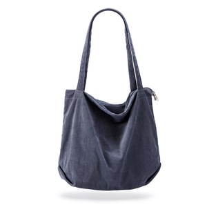 Corduroy Tote Bag Shoulder Bag Casual Handbag Large Capacity Bag,Darkgrey