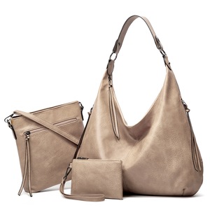 Crossbody Shoulder Bag Shoulder Tote Bag With Wallet Purse Soft PU Leather Handbags 3Pcs/Set
