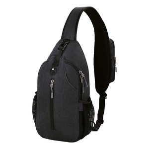 Crossbody Sling Backpack Sling Bag Travel Hiking Chest Bag Daypack,Black