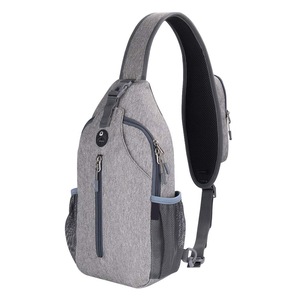 Crossbody Sling Backpack Sling Bag Travel Hiking Chest Bag Daypack,Lightgrey