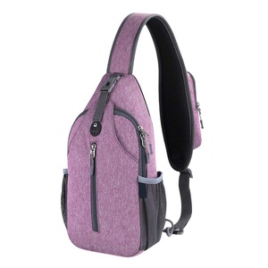 Crossbody Sling Backpack Sling Bag Travel Hiking Chest Bag Daypack,Purple