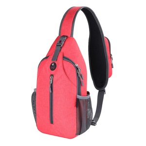 Crossbody Sling Backpack Sling Bag Travel Hiking Chest Bag Daypack,Red