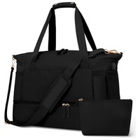 Gym Bag Sports Travel Duffel Bag Weekender Overnight Bag with Wet Pocket and Shoes Compartment