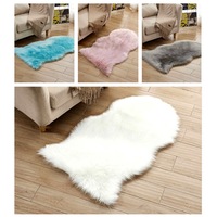 Irregular Fluffy Rug for Bedroom Plush Living Room Rug Furry Carpet Shaggy Throw Rug Mat